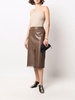 layered straight skirt 