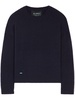 ribbed-edge cashmere-blend jumper