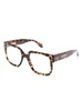 tortoiseshell square-frame glasses