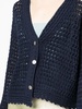 crochet V-neck cardigan