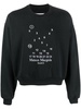 numbers-motif cotton sweatshirt