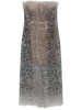 snakeskin-effect dress