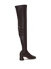 ruched over-the-knee boots