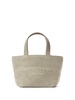 mini Punch logo-embossed leather tote bag