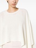 sequin-embellished knitted poncho 