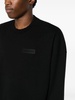 logo-patch crew-neck sweatshirt