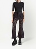 lace flared trousers