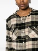 distressed plaid cotton shirt