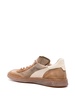 panelled suede sneakers