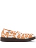 animal-print panelled loafers 