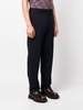 straight-leg wool-blend trousers