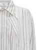 asymmetric striped long-sleeve shirt