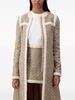 braided-trim tweed coat