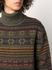 Fair Isle roll-neck wool jumper