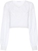 broderie-anglaise cropped blouse