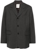 single-breasted wool blazer