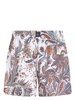 paisley-print drawstring swim shorts