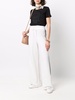 side stripe knitted trousers