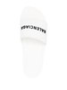 Women's Pool Slide Sandal in White Black