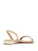 metallic leather sandals