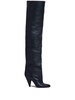 Cone Slouch Over The Knee 100mm leather boots