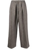 high-waisted wide-leg trousers