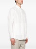 ribbed-panelling poplin shirt