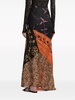 Regenerated silk maxi skirt