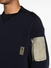 stud-detailed jersey sweatshirt