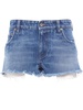 low-rise denim mini shorts