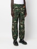 Camo logo-patch track-pants