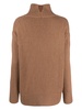 high-neck cashmere jumper