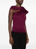 ruched-detail sleeveless top