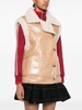 faux-leather gilet