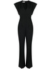 V-neck tailored jumpsuit