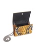 Ulyana snakeskin-effect clutch bag