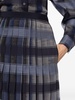 checked pleated skirt