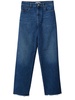 five-pocket straight-leg jeans