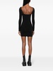 cut-out stretch-jersey minidress