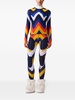 chevron-print compression leggings