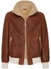 shearling-lining zip-up jacket 