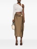 Caroline draped-detailed skirt