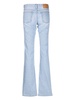 pintuck flared denim jeans