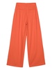 wide-leg cotton trousers