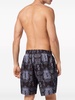 graphic-print swim shorts