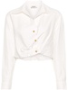 elasticated cropped shirt