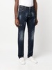 Super Straight Cut distressed jeans