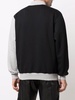 logo-print colour-block sweatshirt