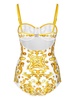 Maiolica print one piece swimsuit