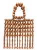 Clara wooden beads tote bag